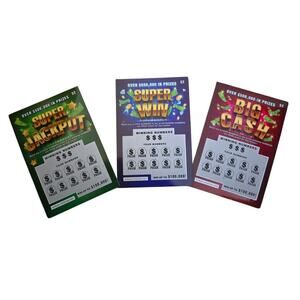 Gag Gift Fake Winning Tickets 3 Card Set